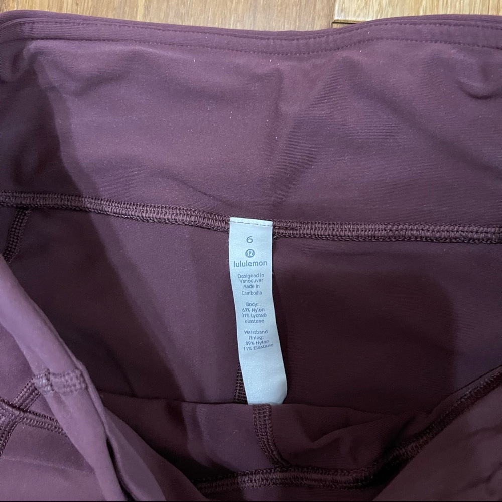 Lululemon Tight Stuff Tight II 6 in Redwood - Picture 8 of 10